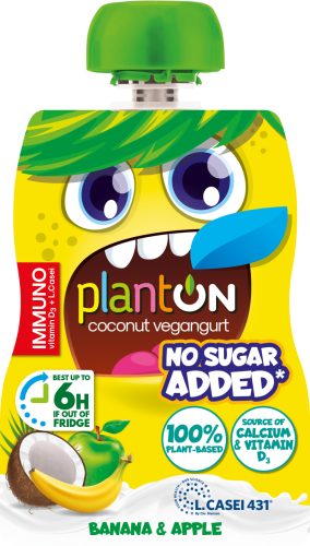 Planton kids kókuszos vegángurt alma-banán 90 g