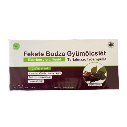 Sun Moon fekete bodza gyümölcslét tartalmazó ampulla 10x10ml 100 ml