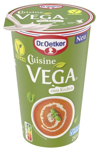 Dr.oetker cuisine vega vegán növényi készítmény főzőtejszín helyettesítésére 250 ml