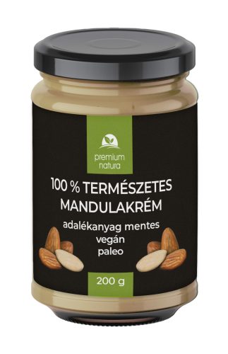 Premium Natura 100% mentes természetes mandulakrém 200 g