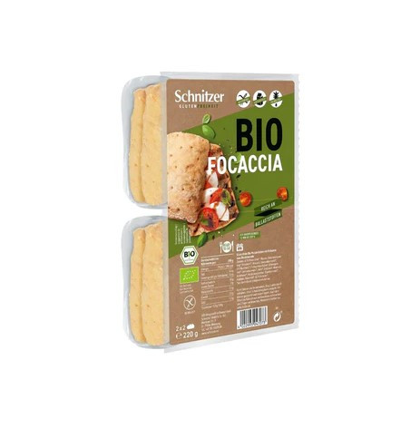 Schnitzer bio gluténmentes focaccia 220 g