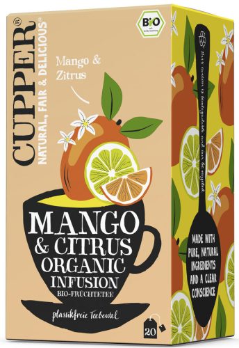 Cupper bio mangó és citrus tea 36 g