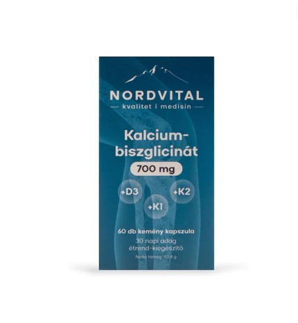 Nordvital kalcium-biszglicinát 75mg kapszula 60 db