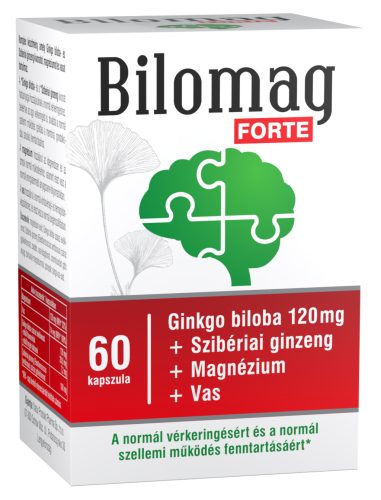 Bilomag forte 120mg gingko biloba kivonatot tartalmazó étrend-kiegészítő kapszula 60 db