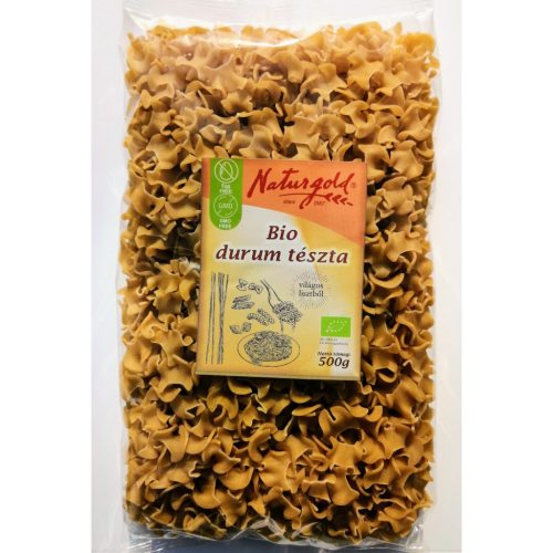 Naturgold bio durum tészta fodros nagykocka 500 g