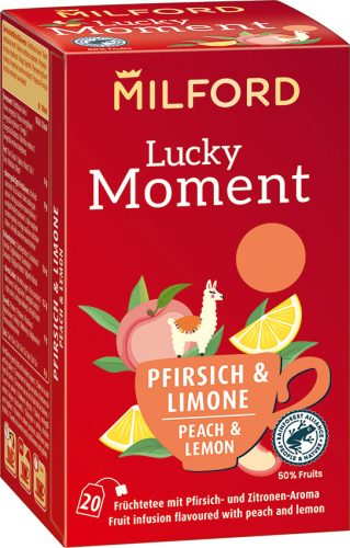 Milford lucky moment őszibarack és citrom ízű gyümölcstea 20x2,25g 45 g