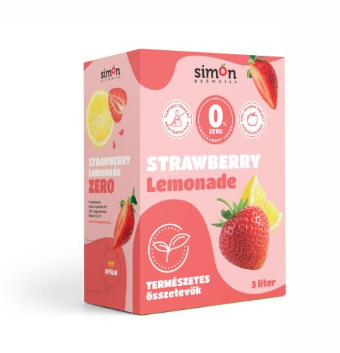 Simon gyümölcs zero lemonade strawberry 3000 ml