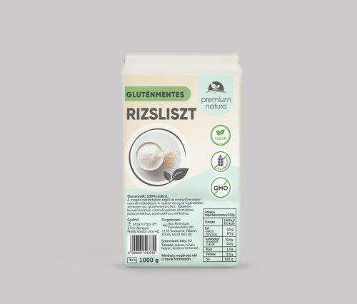 Premium Natura gluténmentes fehér rizsliszt 1000 g