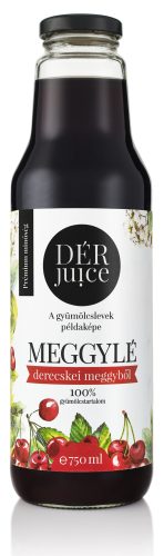 Dér juice meggylé 100%  750 ml