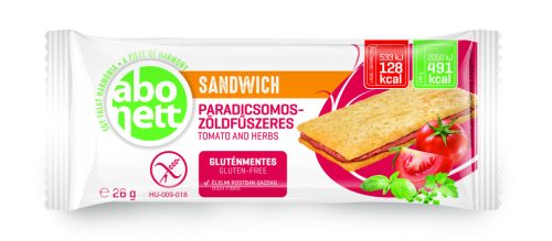 Abonett sandwich paradicsomos-zöldfűszeres gluténmentes 26 g