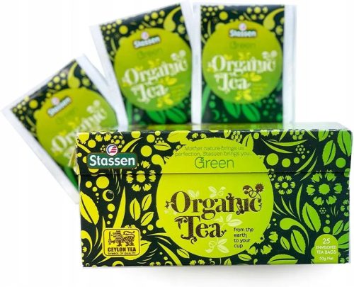 Stassen organikus zöld tea 50x2g 100 g