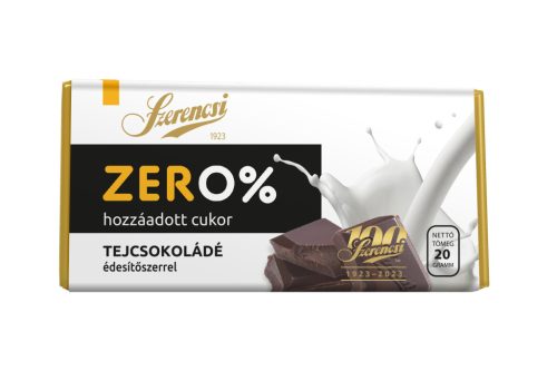 Szerencsi zero maltitolos tejcsokoládé 20 g