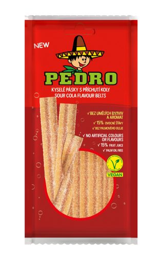 Pedro cola belts savanyú gumicukor vegán 80 g