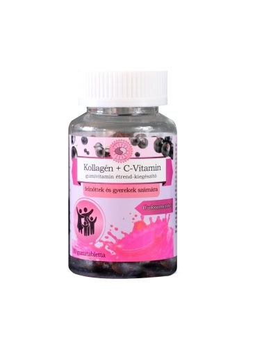 Sun Moon kollagén+c-vitamin étrend-kiegészítő gumivitamin 30 db