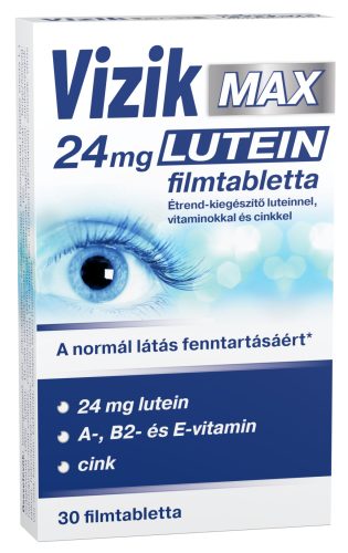 Vizik max 24mg lutein étrend-kiegészítő luteinnel, vitaminokkal és cinkkel 30 db