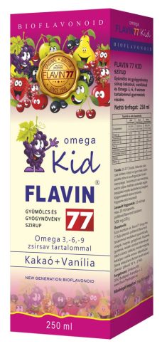 Flavin77 Omega Kid Szirup 250ml rózsaszín