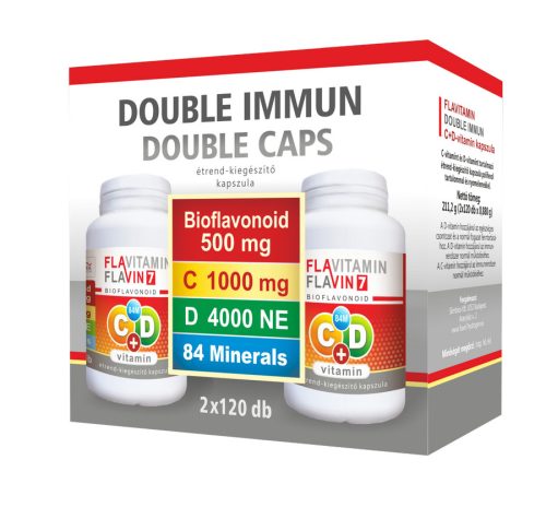 Flavitamin Double Immun C+D Vitamin 2×120 kapszula