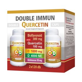 Double Immun Quercetin C+D Vitamin Echinacea 2×120 kapszula