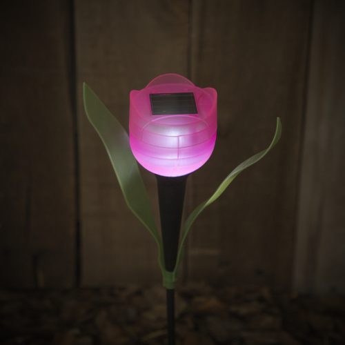 LED-es szolár tulipánlámpa